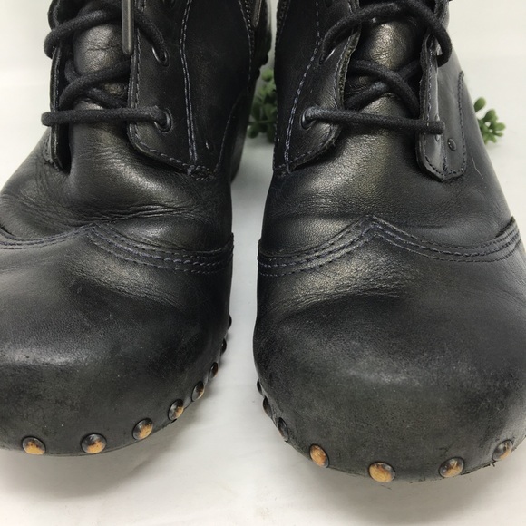 Dansko Leather Nat Lace Up Booties Size 39 - Picture 8 of 16